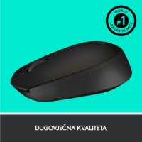 Miška LOGITECH M171, optična, brezžična, črna