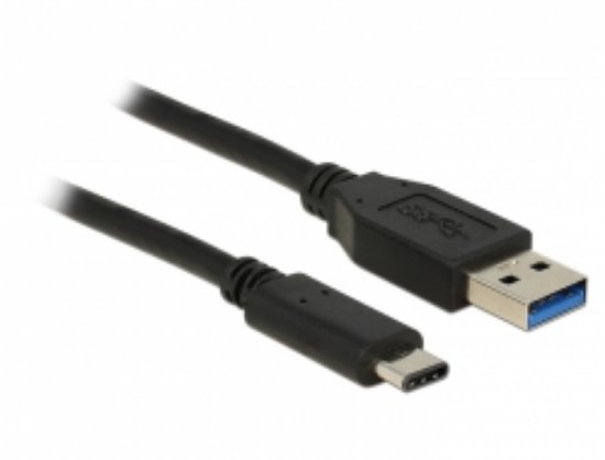 Kabel DELOCK, USB-A 3.2 (M) na USB-C (M) SuperSpeed, 1m