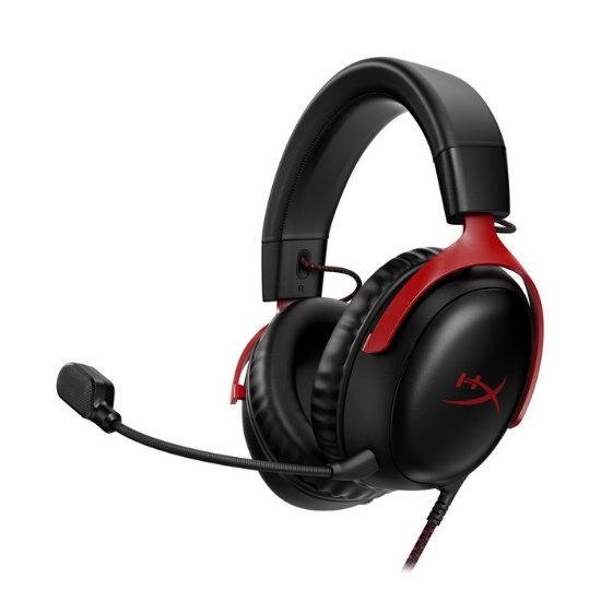 slušalke HyperX Cloud III Gaming, DTS, črno-rdeče