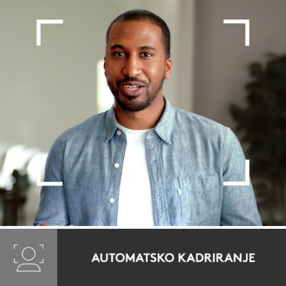 Web kamera LOGITECH Brio 500, črna