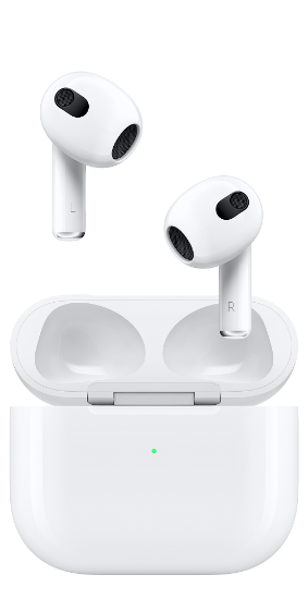APPLE AirPods (3. generacija) slušalke, z ohišjem za polnjenje, in-ear, mikrofon, bele