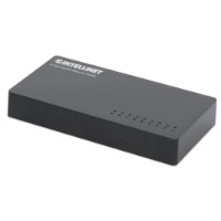 Stikalo INTELLINET 561754, 10/100/1000 Mbps, 8-portno, plastično, kabel Cat6 1m