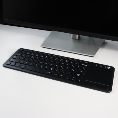 Tipkovnica OCTIO K100WBT, črna, WiFi, bluetooth