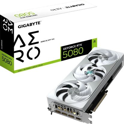 Grafična kartica GIGABYTE GeForce RTX 5080 Aero OC SFF 16G, 16GB GDDR7