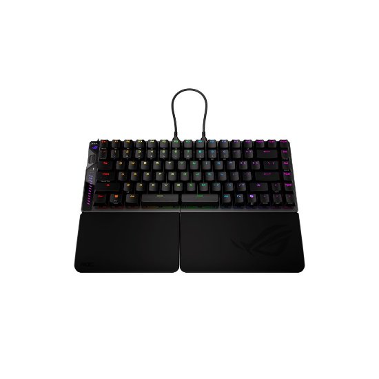 Tipkovnica ASUS ROG Falcata, RGB, mehanska, brezžična, US Layout, črna