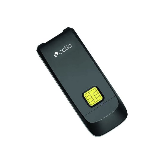 bralnik pametnih i memorijskih kartica OCTIO R311A, kompaktni, SD i MicroSD, SIM, USB-A, crni