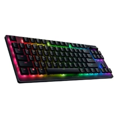 Tipkovnica RAZER Deathstalker V2 Pro Tenkeyless, bežična, mehanička, Red Linear Switch, RGB, US, črna