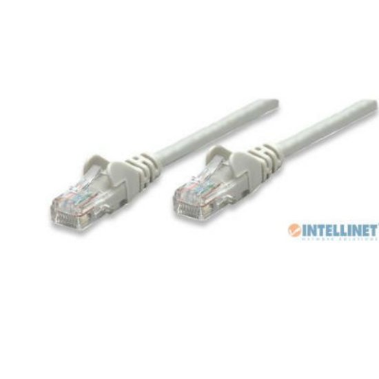 Kabel INTELLINET, patch CAT5e, U/UTP, sivi, 1m