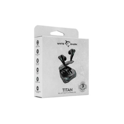 slušalke WHITE SHARK GEB-TWS96 Titan, in-ear, ANC, brezžične, bluetooth, črne