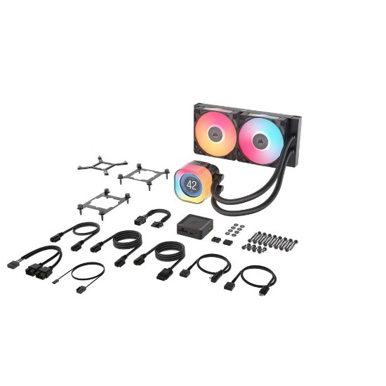 Vodno hlajenje CORSAIR iCUE LINK TITAN RX LCD 240, za Intel i AMD