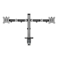 Stojalo za monitor WHITE SHARK GMS-3205 Amenhotep II, namizno, do 32", za 2 monitora, sivo