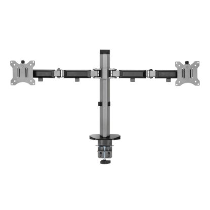 Stojalo za monitor WHITE SHARK GMS-3205 Amenhotep II, namizno, do 32", za 2 monitora, sivo