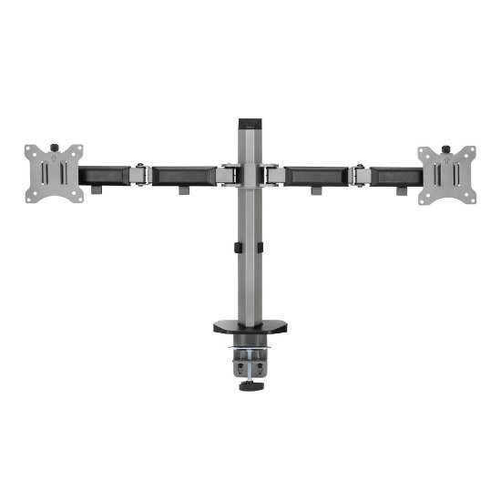 Stojalo za monitor WHITE SHARK GMS-3205 Amenhotep II, namizno, do 32", za 2 monitora, sivo