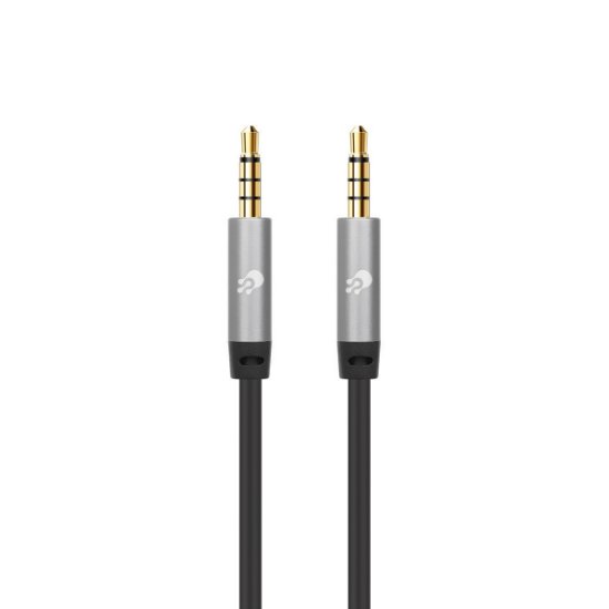 Kabel OCTIO, 3.5mm (M) na 3.5mm (M), TRRS, slim, 2.0m