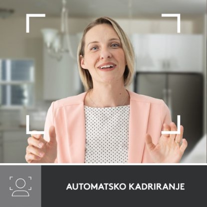 Web kamera LOGITECH Brio 500, roza