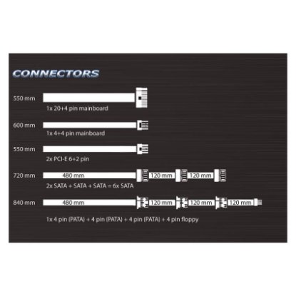 Napajlnik 550W, LC POWER Silent Series LC6550, ATX v2.3, 120mm vent, 80+ Bronze