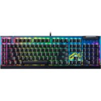Tipkovnica RAZER BlackWidow V4 X Fortnite Edition, mehanska, Yellow switch, RGB, US Layout, modra, USB