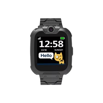 Otroška pametna ura CANYON Tommy KW-31, sprejemanje in pošiljanje klicev, pošiljanje SMS-ov, kamera, igre, črna