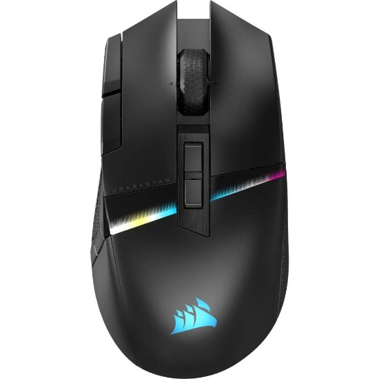 Miška CORSAIR Darkstar Wireless, RGB, optična, brezžična, 26000dpi, črna