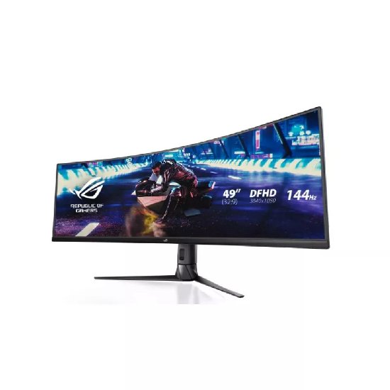 Igralni monitor 49" ASUS ROG STRIX XG49VQ, 3840x1080, VA, 144Hz, 1ms, 450cd/m2, 3000:1, FreeSync, zakrivljeni, črn
