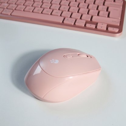 Miška OCTIO M302W, optična, brezžična, 1600dpi, roza