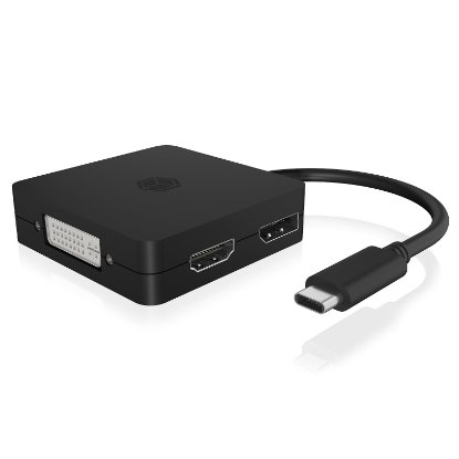 Priklopna postaja ICY BOX IB-DK1104-C, USB-C, DP, HDMI, DVI, VGA, za  prenosni računalnik