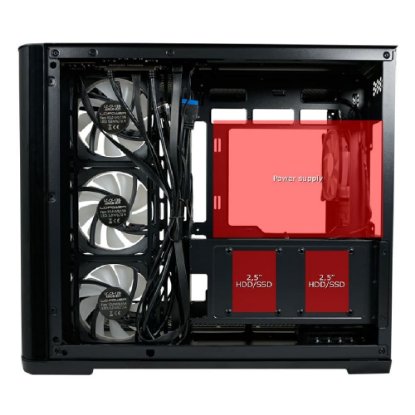 Ohišje LC POWER 8001B Pro-Storm Dark, MIDI, ATX, bez napajalnika, črno