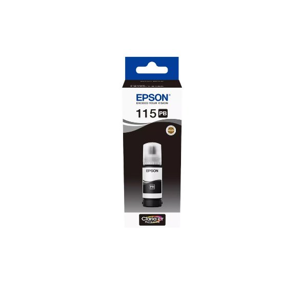 Tinta za EPSON 115, C13T07D14A, za L8180, L8160, EcoTank, Photo Black