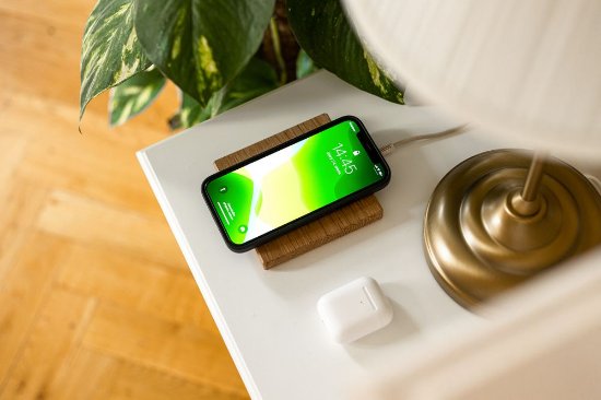 Brezžični polnilec TREED Sandy Oak Qi, 15W, MagSafe