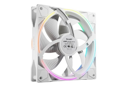 Ventilator BE QUIET Light Wings Reverse, PWM, RGB, 140 mm, 1300 vrt/min, bel