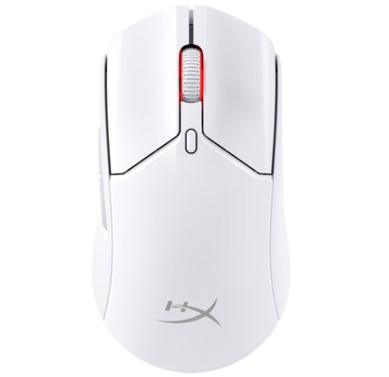 Miška HYPERX Pulsefire Haste 2 Wireless 6N0A9AA, 26000 DPI, brezžična, bela