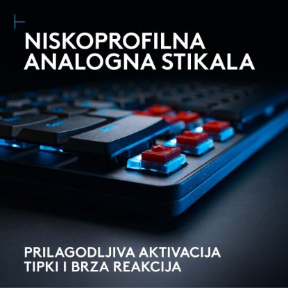 Tipkovnica LOGITECH Gaming G515 Rapid TKL, RGB, mehanska, US Layout, USB, črna