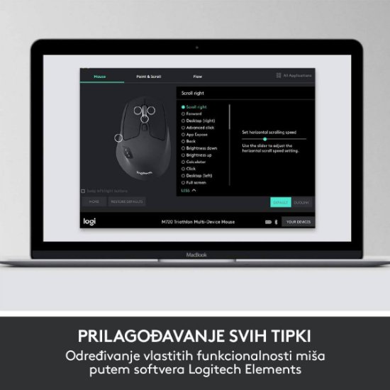 Tipkovnica + miška LOGITECH MK850 Wireless Desktop, brezžična, črna, Unifying receiver USB