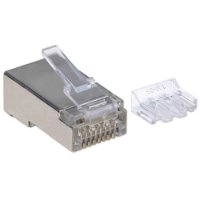 STP konektor INTELLINET CAT6A RJ45, trojni zobčasti terminal, 90 kosov