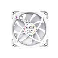 Ventilator MONTECH AX120 PWM, 120mm, 1600 okr/min, RGB, beli