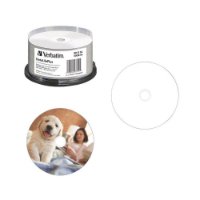 BD-R medij VERBATIM 6x 50GB širok bel termalni tisk, brez ID-ja, 25 kosov na vretenu (dvojna plast)