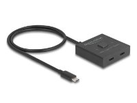 razdelnik DELOCK, USB-C 2-1 switch, 8K, dvosmjerni