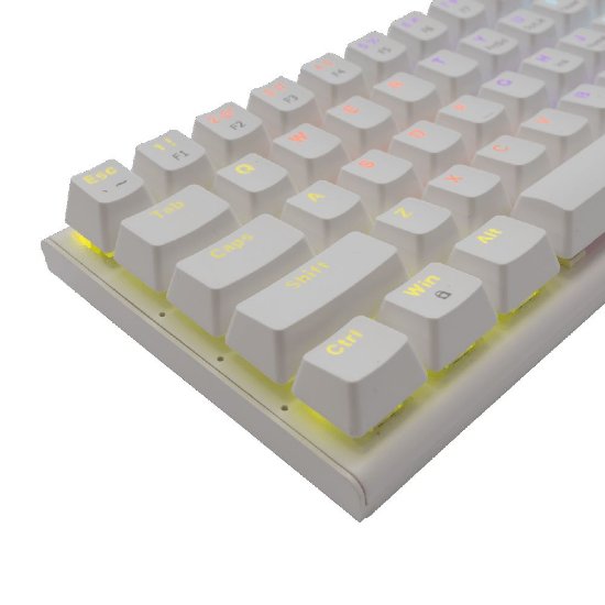 Tipkovnica WHITE SHARK GK-002212V2 Wakizashi-2, RGB, rdeči switch, mehanska, UK/HR, bela