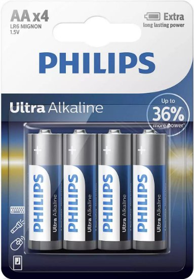 Baterija PHILIPS LR6E4B/10, tip AA, 4 kosa