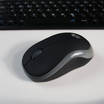 Miška OCTIO M200W, brezžična, crno-siva