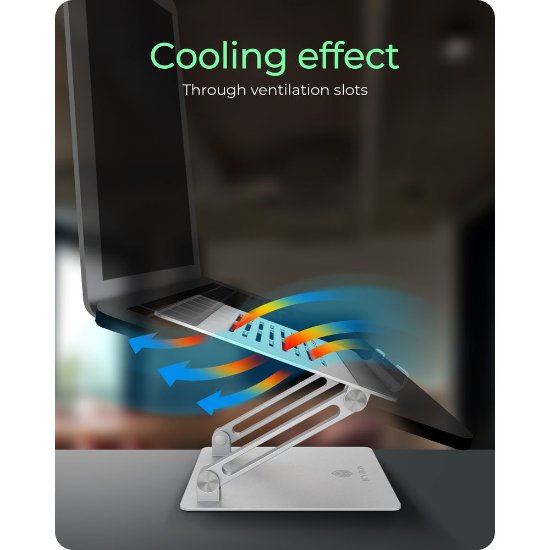 Stojalo za prenosni računalnik ICY BOX IB-NH300, do 17", sivo.