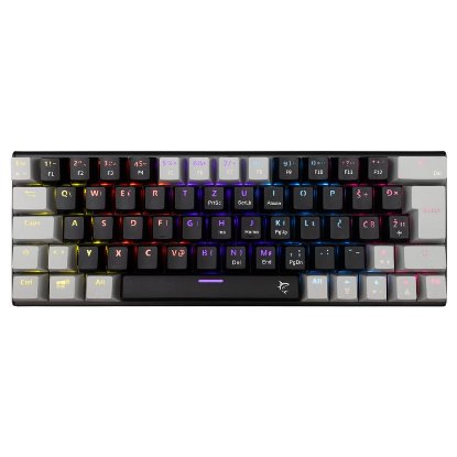 Tipkovnica WHITE SHARK GK-002112V2 Wakizashi-2, RGB, crveni switch, mehanička, UK/HR, črno-siva