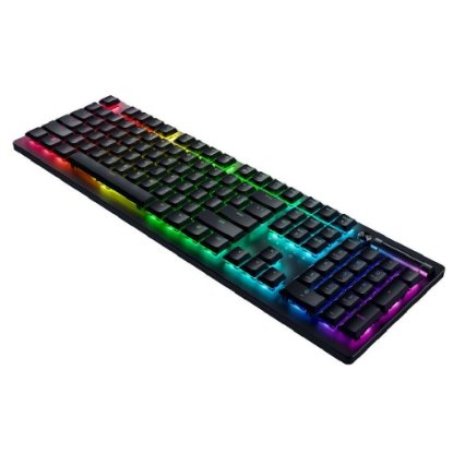 ipkovnica RAZER Deathstalker V2 Pro, brezžična, mehanska, Clicky Optical Purple Switch, RGB, US, črna