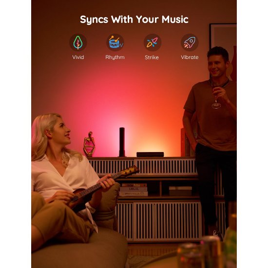 LED svetilka GOVEE RGBICWW WiFi + Bluetooth Flow Plus Light Bars