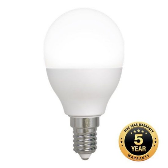 Pametna LED žarnica DELTACO SH-LE14G45W, E14, G45, zatemnitev, bela svetloba, WiFi, 5W