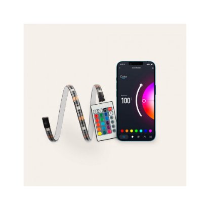 LED trak KSIX ColorLed TV, 16 RGB barv, 4 dinamični barvni načini, upravljanje z aplikacijo, daljinski upravljalnik, 3m