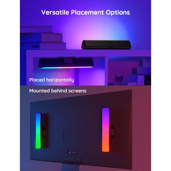 LED svetilka GOVEE RGBICWW WiFi + Bluetooth Flow Plus Light Bars
