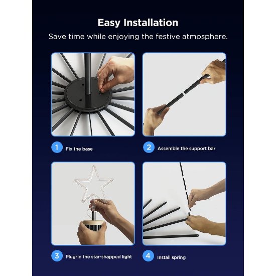 Dekorativne LED lučke GOVEE Cone Tree Lights