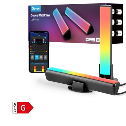 LED svetilka GOVEE RGBICWW WiFi + Bluetooth Flow Plus Light Bars