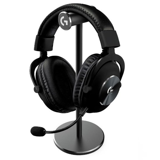 Slušalke LOGITECH Gaming G PRO X, 7.1, črne, stojalo